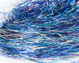 Fine 3D Tinsel Hair, Space Blue UVR / 77